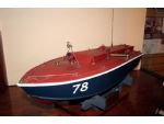 Model of the radio controlled target boat Queen Gull, No: 78 built in 1943 to give target practice to coastal defence gunners. Capable of 20 knots, she survived the war to be converted into a speedboat and is now on display at Fort Nelson.